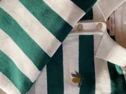 Konges Sløjd Manis Polo pine grove stripe biokatoen