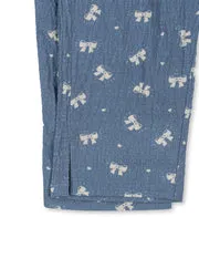 Konges Sløjd Vida Broek Boucle Blue Biokatoen
