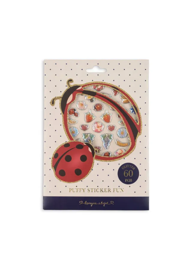 Konges Sløjd Puffy stickers ladybug 3D