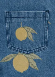 Konges Sløjd Magot tuinbroek lemon denim biologisch