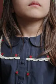 Konges Sløjd Emmy blouse donkerblauw biokatoen