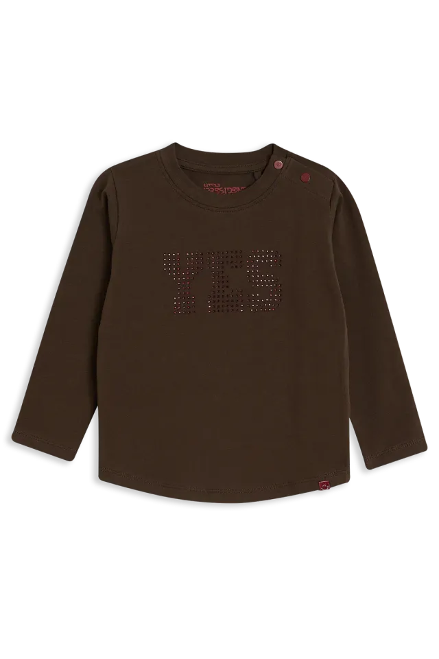 4President Kelly Brown longsleeve bruin katoen