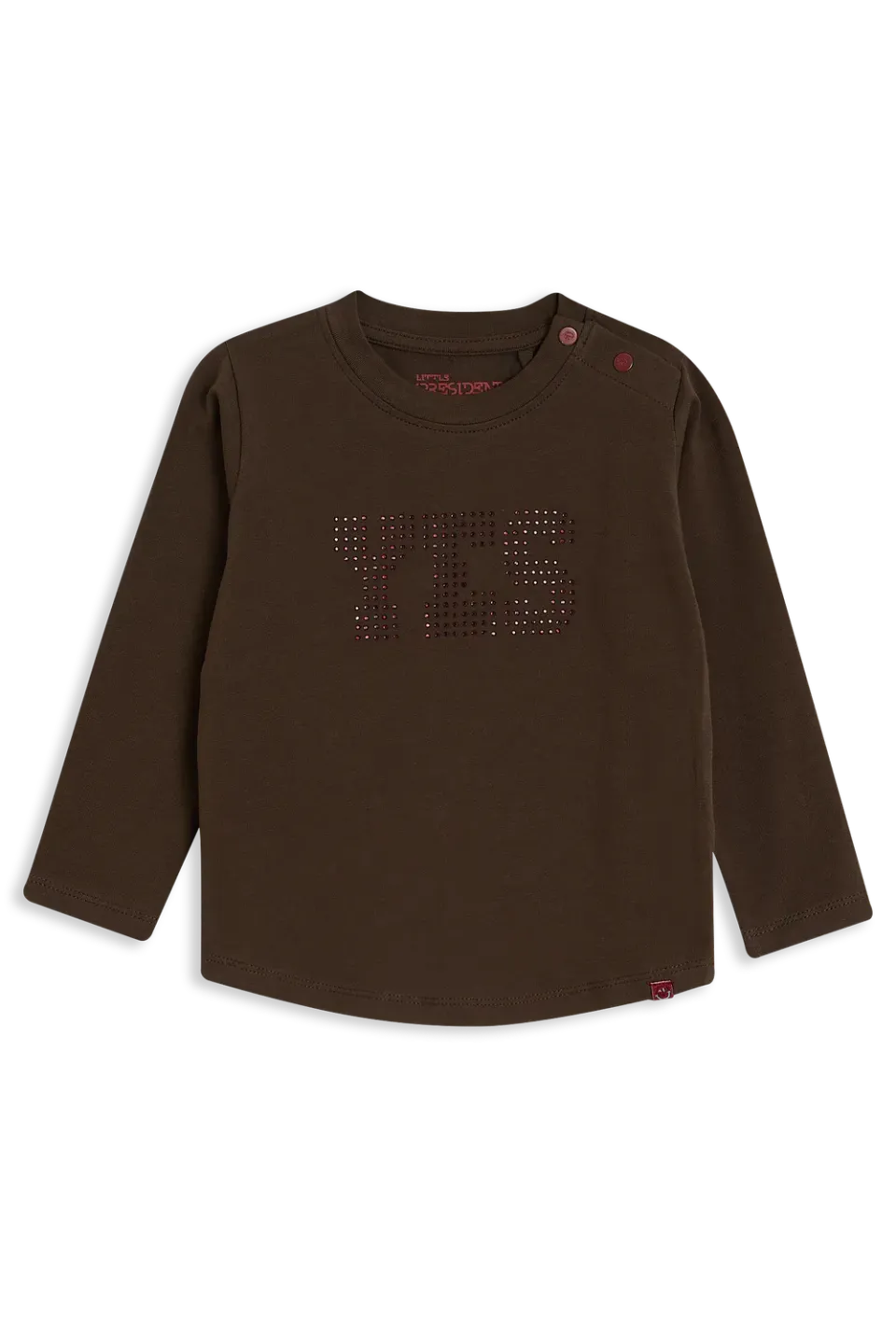4President Kelly Brown longsleeve bruin katoen