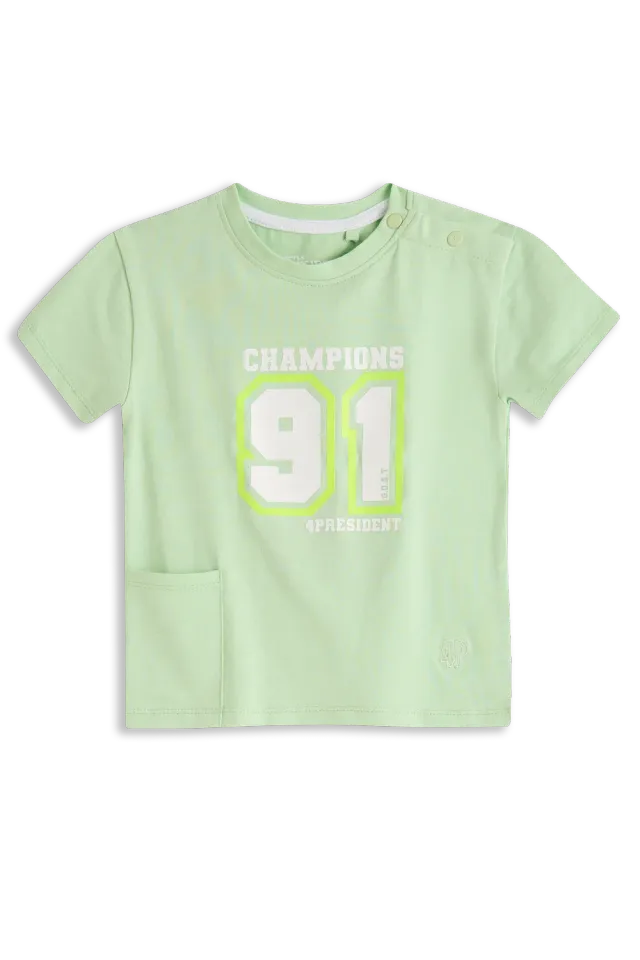 4President David Pastel green t-shirt jongens