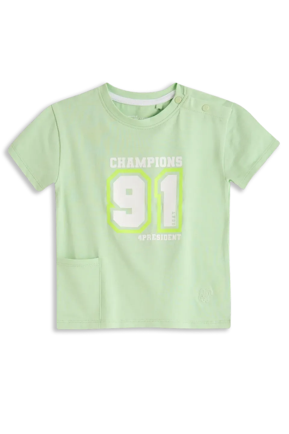 4President David Pastel green t-shirt jongens