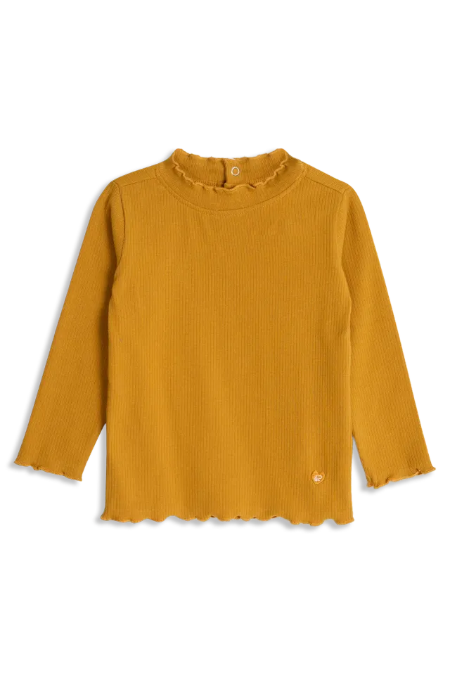 4President Bregje longsleeve meisjes geel katoen