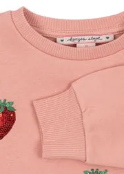 Konges Sløjd Lou sweater mellow rose met pailletten
