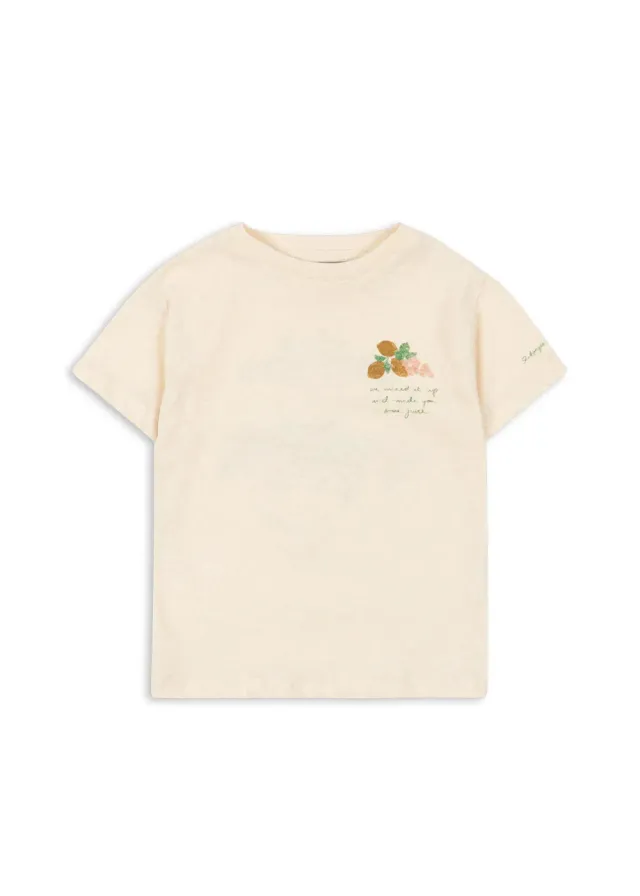 Konges Sløjd Era T-shirt buttercream juicy linnenmix