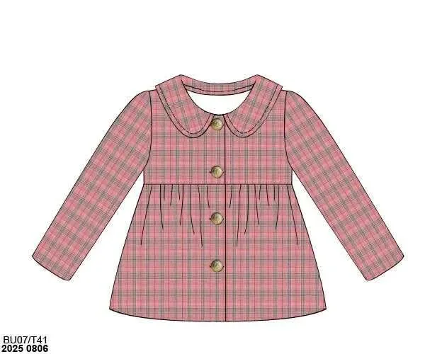 Busy Bee Smocks Pasha Plaids Mom Mini jasje ruit
