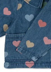 Konges Sløjd Magot blouse bon coeur coloré biokatoen