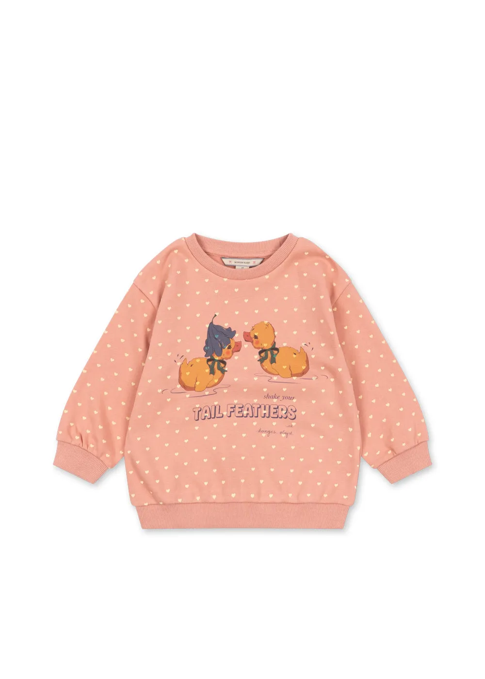 Konges Sløjd Spotty Sweater coeur feathers biokatoen