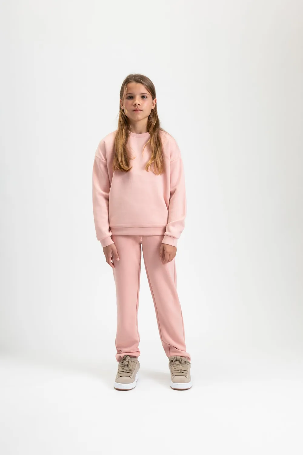 4President Milou joggingbroek meisjes light pink modal