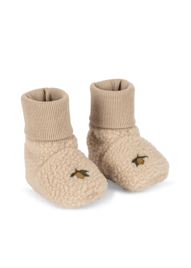 Konges Sløjd Safa babyslofjes oxford tan fleece