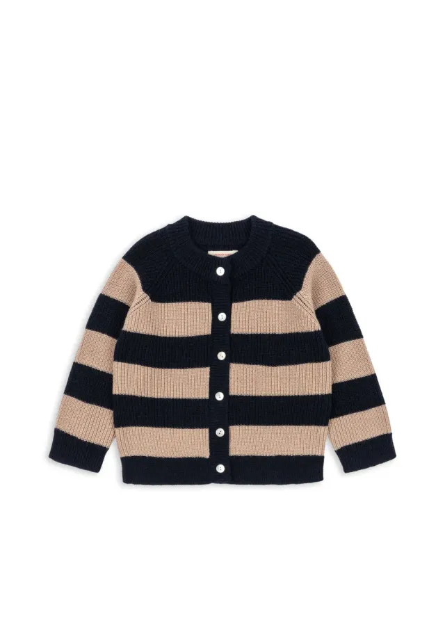 Konges Sløjd Vitum vestje merinowol blue stripe