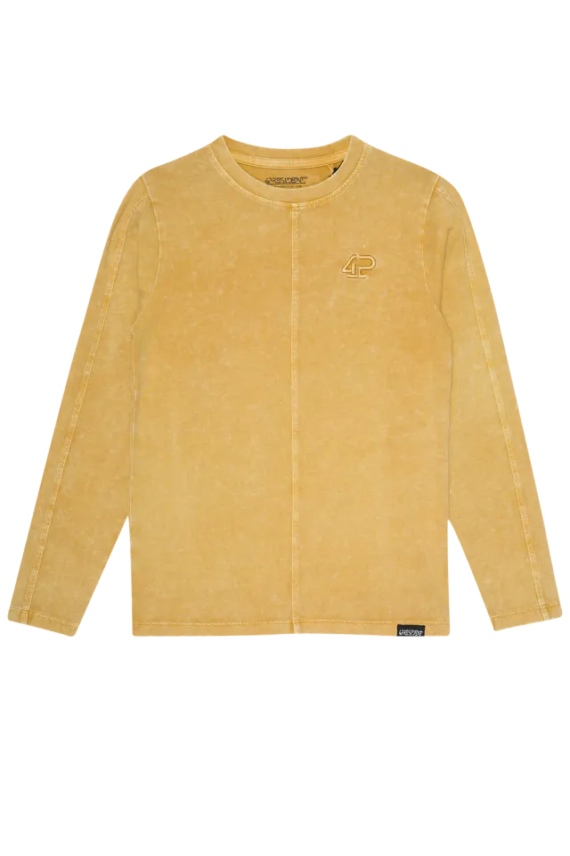 4President Noud Sand longsleeve zand katoenmix