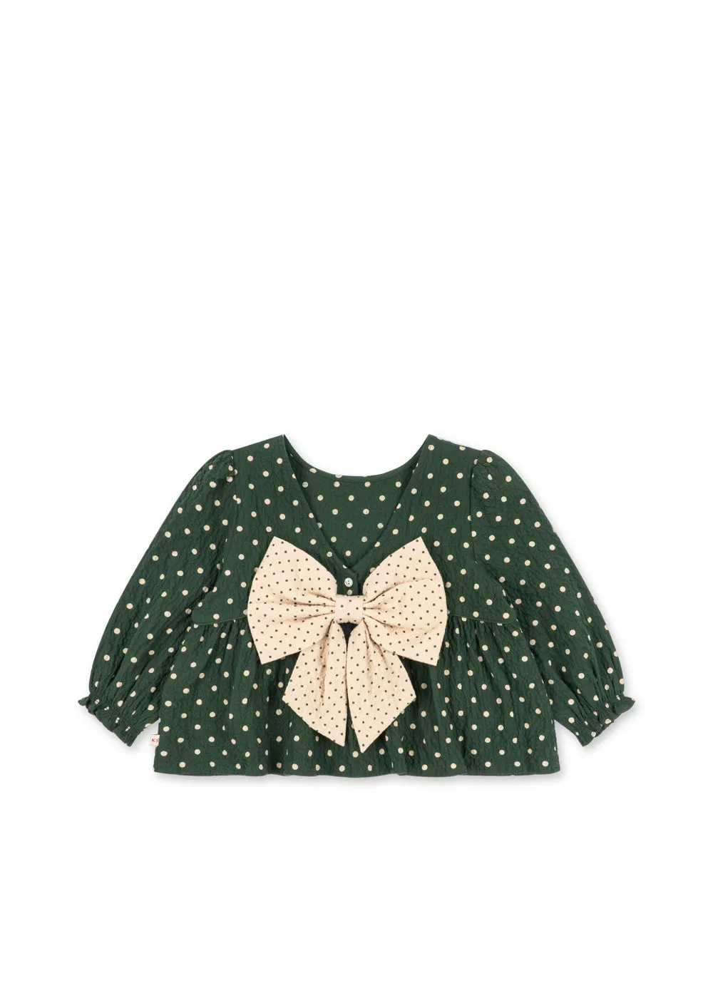 Konges Sløjd Elin Strik Blouse dot marseille biokatoen