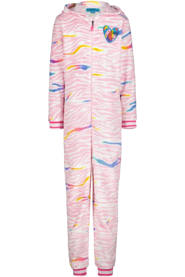 4President Jet Zebra meisjes onesie met rits