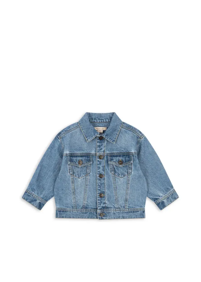 Konges Sløjd Magot Jas Spijkerjas denim blue biokatoen
