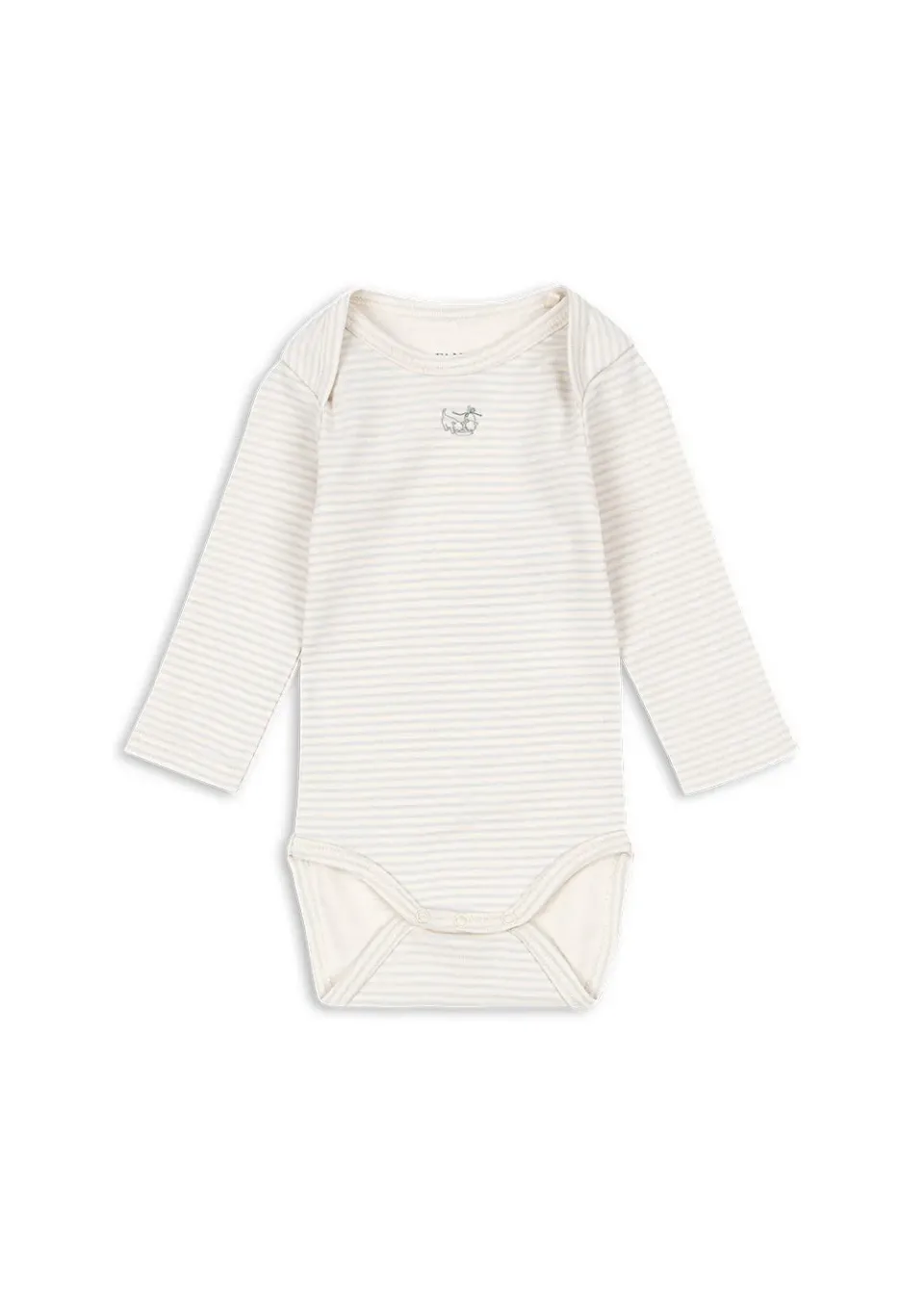 Konges Sløjd Fio romper tea stripe gray dawn biokatoen