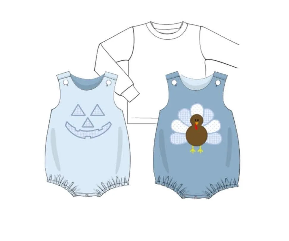 Busy Bee Smocks Jack O Lantern bubblepakje 2-delig omkeerbaar