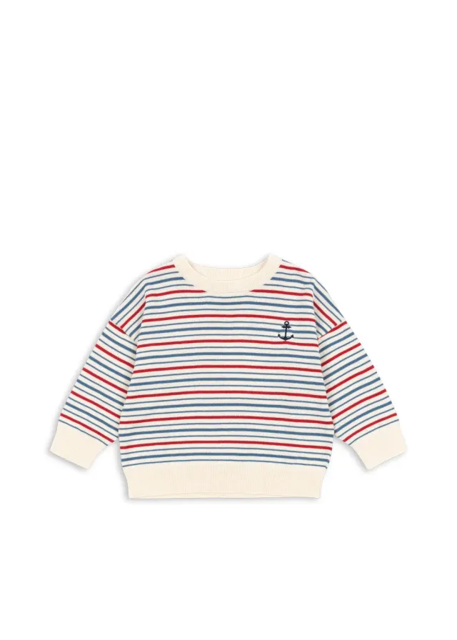 Konges Sløjd Manis Sweater trui antique stripe biokatoen