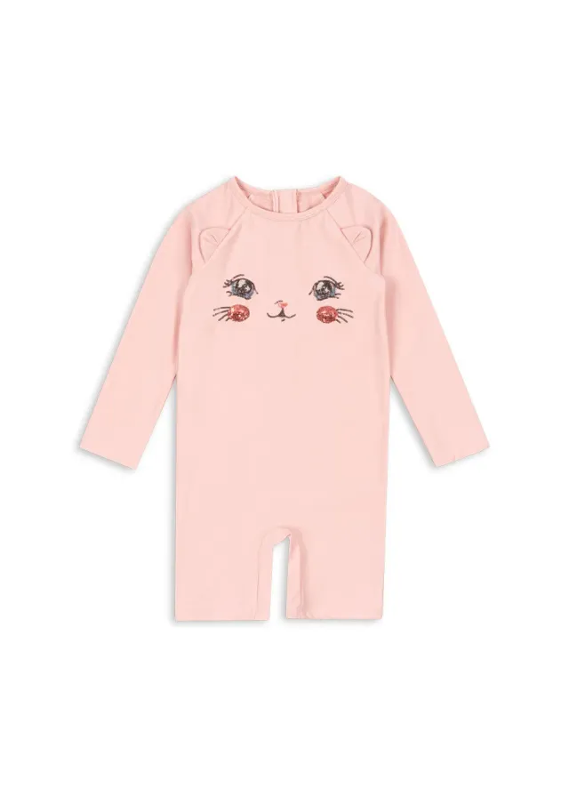 Konges Sløjd Kitty zwemromper powder pink UPF 50+