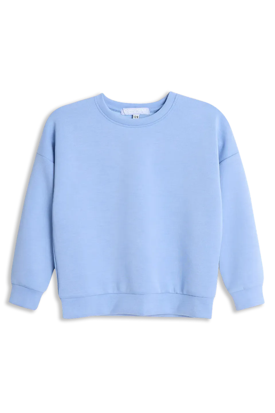 4President Merel hoodie meisjes lichtblauw geborsteld