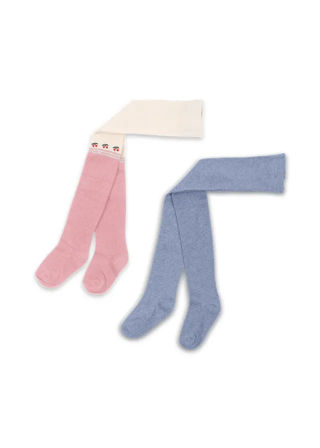 Konges Sløjd Pantys Maillot 2-pack purple/pink dolphin bamboe