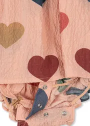 Konges Sløjd Elin romper coeur rose biokatoen