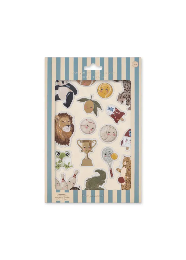 Konges Sløjd Puffy stickers animals 16 stuks 3D