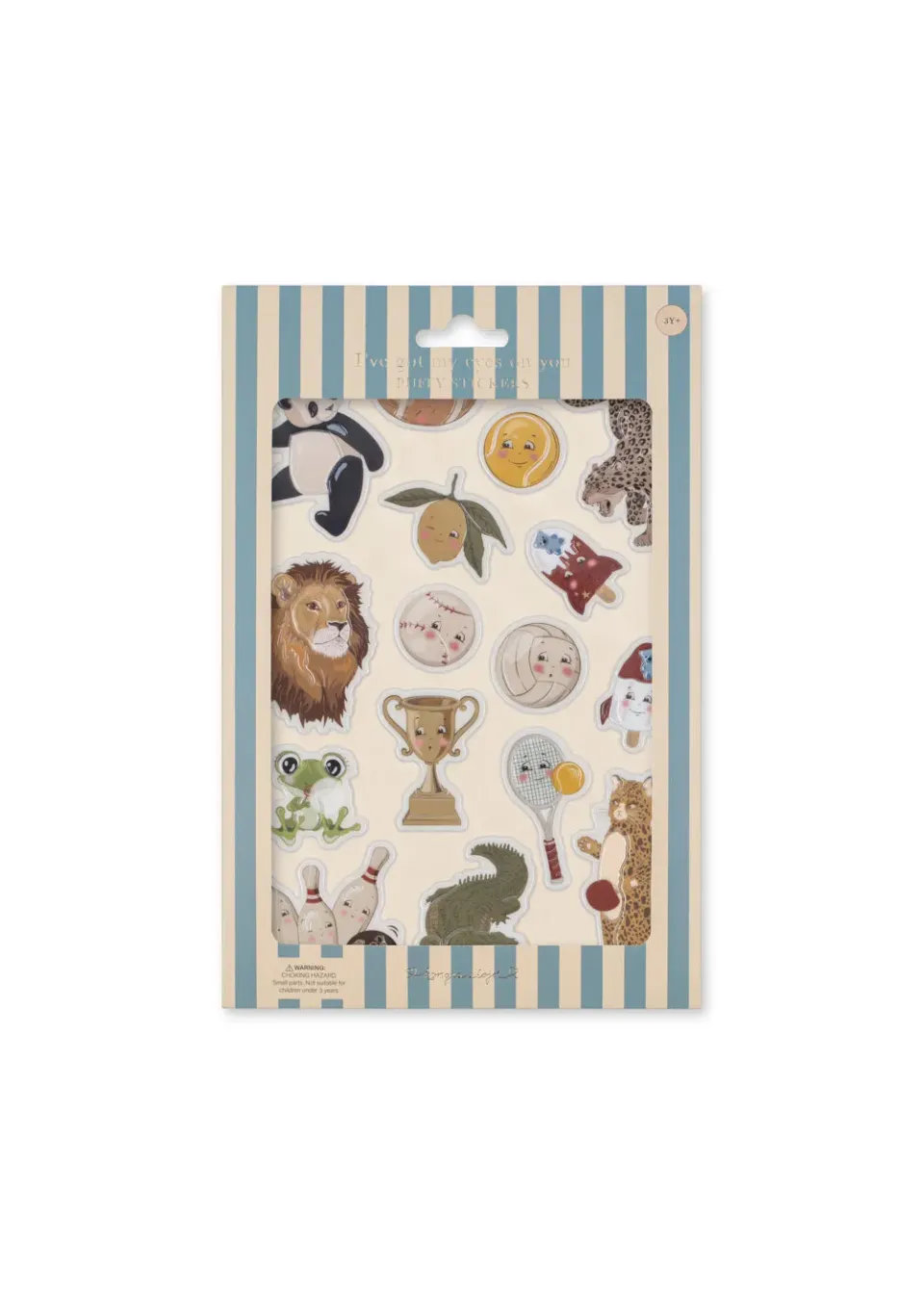 Konges Sløjd Puffy stickers animals 16 stuks 3D