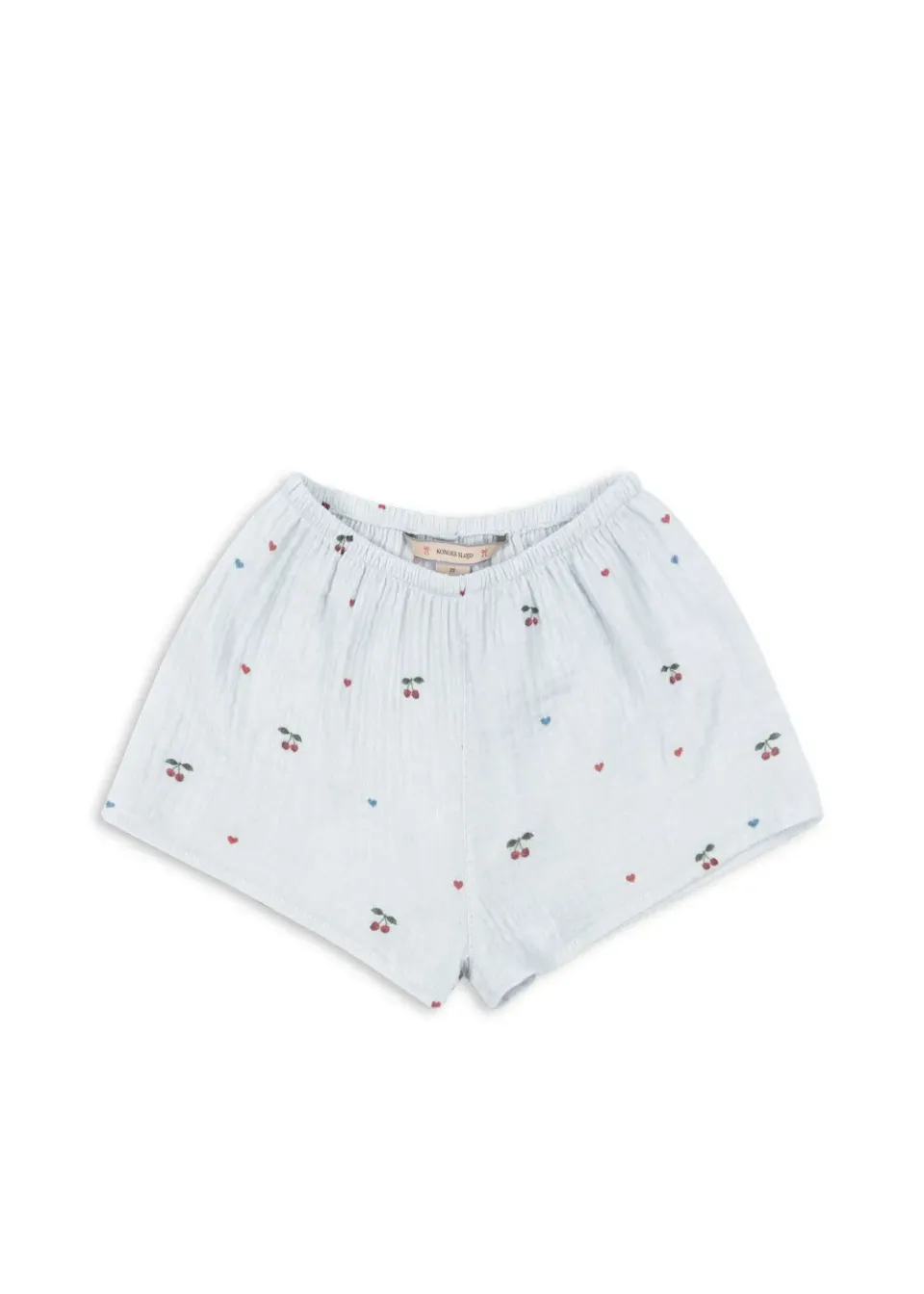 Konges Sløjd Coco Mini Shorts korte broek cherry blue biokatoen