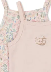 Konges Sløjd Fio strap body OCS roze 2-pack biokatoen