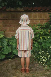Konges Sløjd Venice korte broek malibu stripe biokatoen