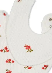 Konges Sløjd Minnie slabbetjes 2-pack rose red katoen