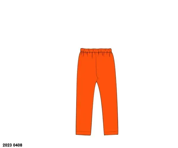 Busy Bee Smocks gebreide legging meisjes oranje maat 9
