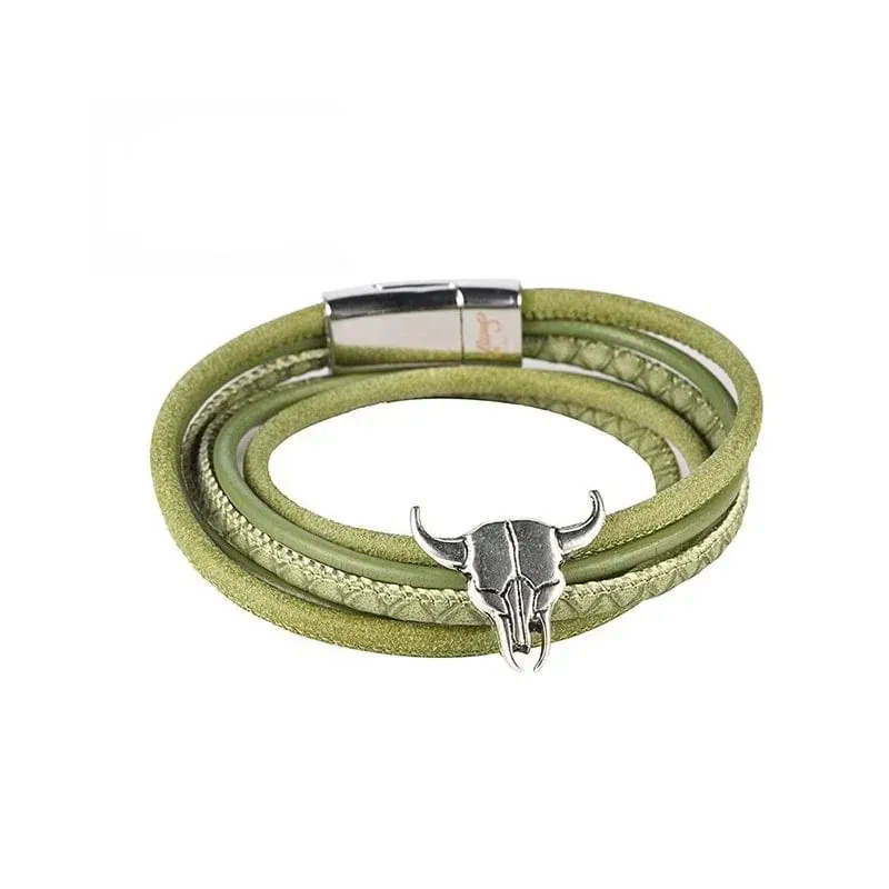 Soda Fashion Wikkel Buffel armband buffelkleurig