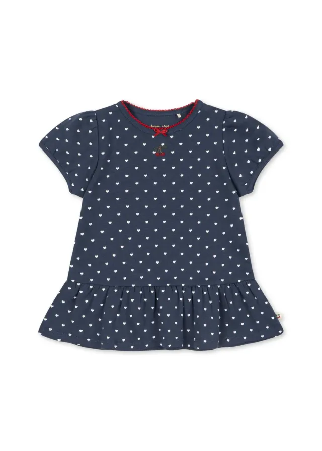 Konges Sløjd Classic T-shirt heart blues biokatoen