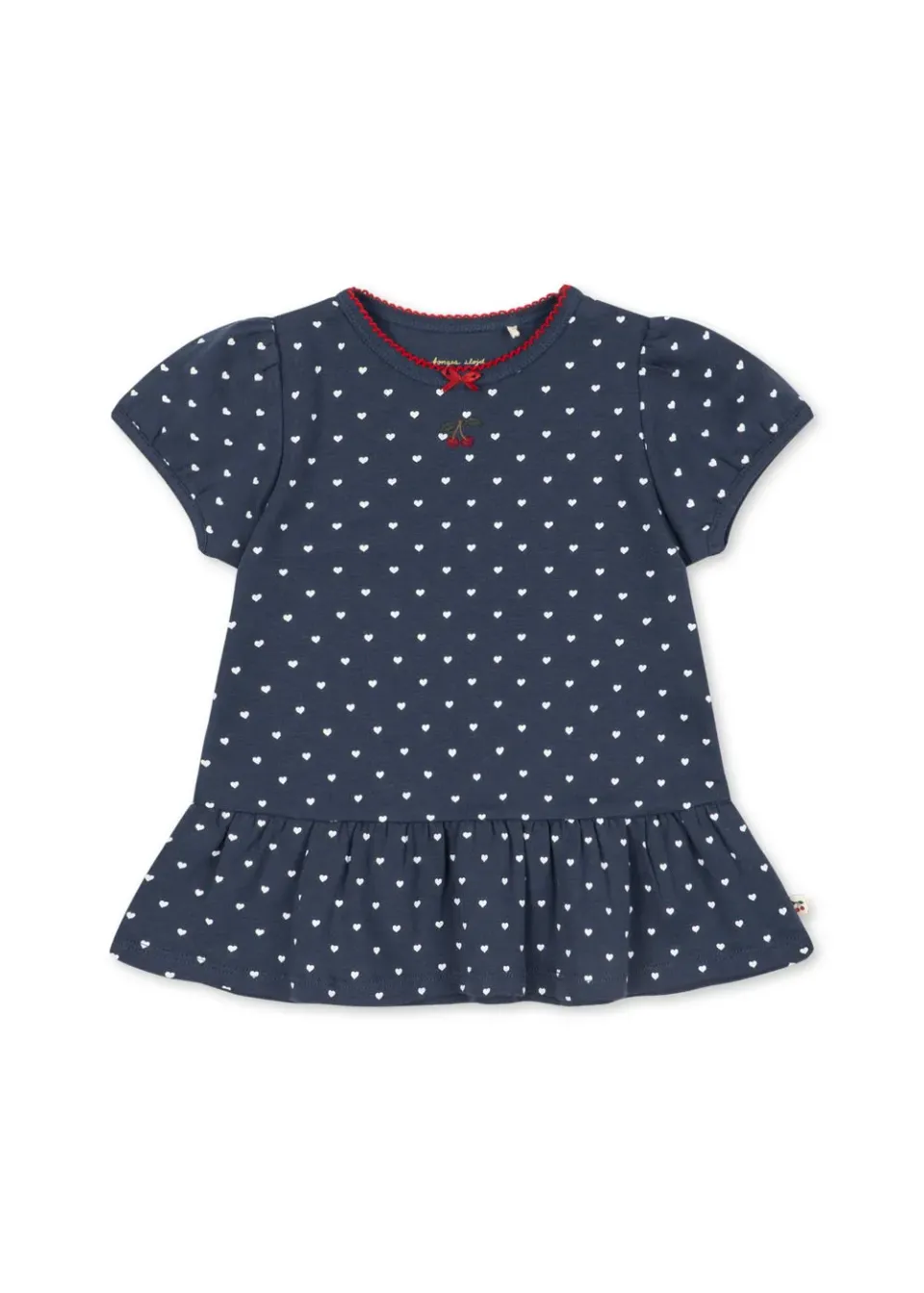 Konges Sløjd Classic T-shirt heart blues biokatoen