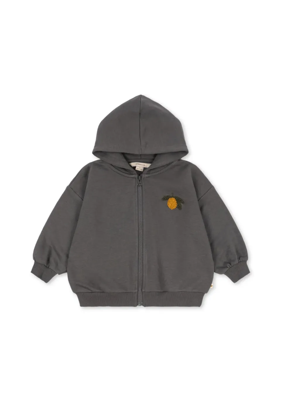 Konges Sløjd Lou hoodie magnet met rits biokatoen