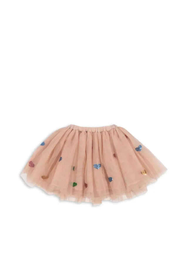 Konges Sløjd Yvonne rok coeur sequins tule katoen