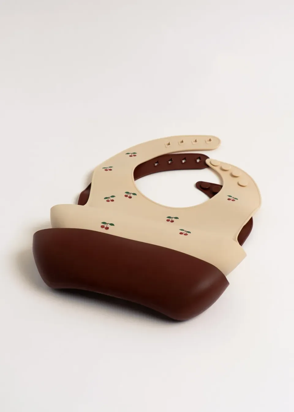 Konges Sløjd Slabbetjes Cherry Mocca 2-Pack Siliconen