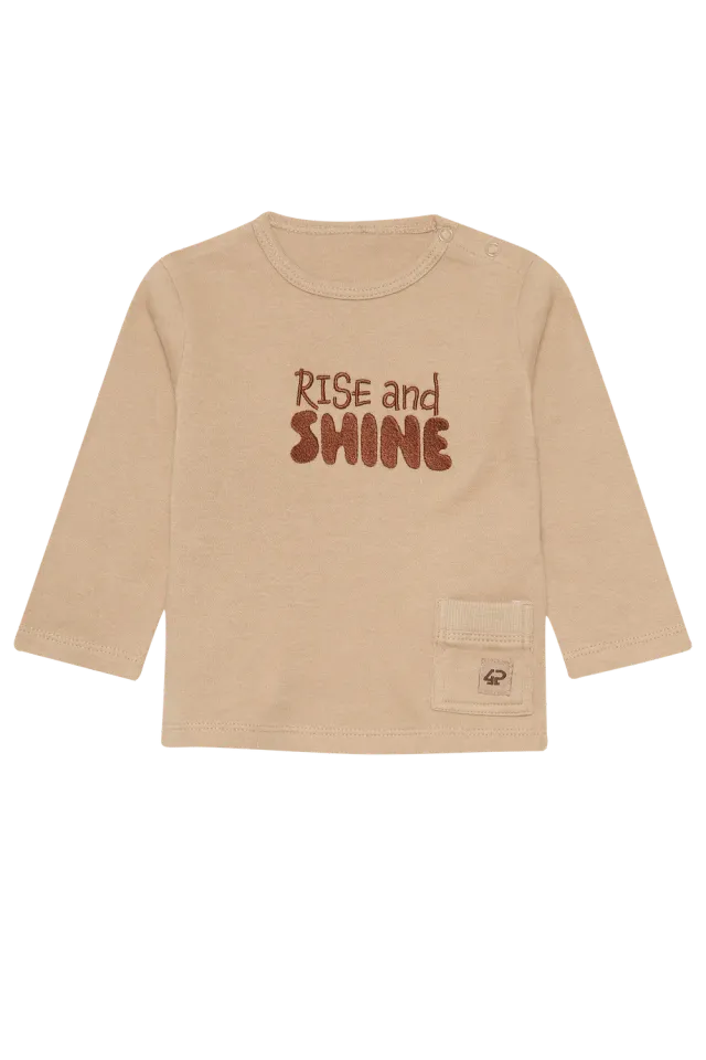 4President Zana Sand longsleeve zand katoen