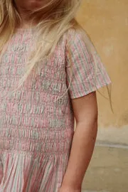 Konges Sløjd Luli jurk blush stripe katoen zomerjurk