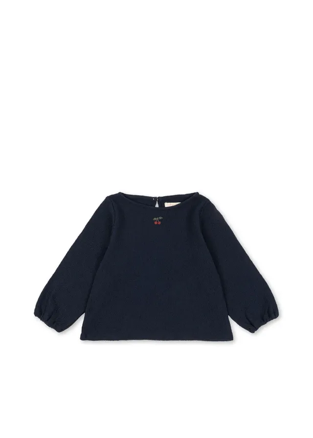 Konges Sløjd Romy shirt dark navy biokatoen kers