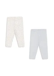 Konges Sløjd Bello 2-pack legging punto blu biokatoen