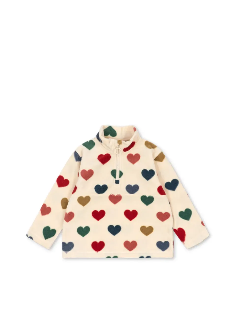 Konges Sløjd Tavi Fleece Sweater bon coeur coloré
