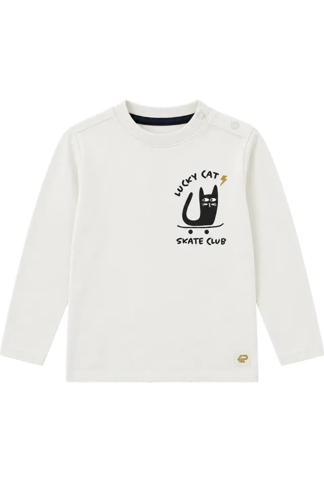 4PRESIDENT Kai2 Longsleeve lucky cat katoen