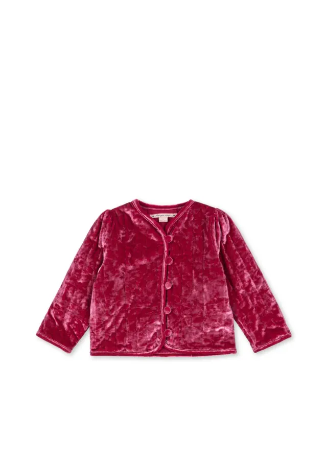 Konges Sløjd Carlito overshirt sangria fluweel vest