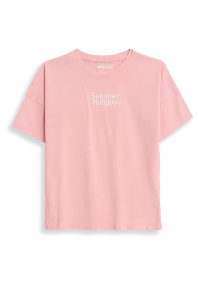 4President Romy Powder Pink T-shirt roze katoen